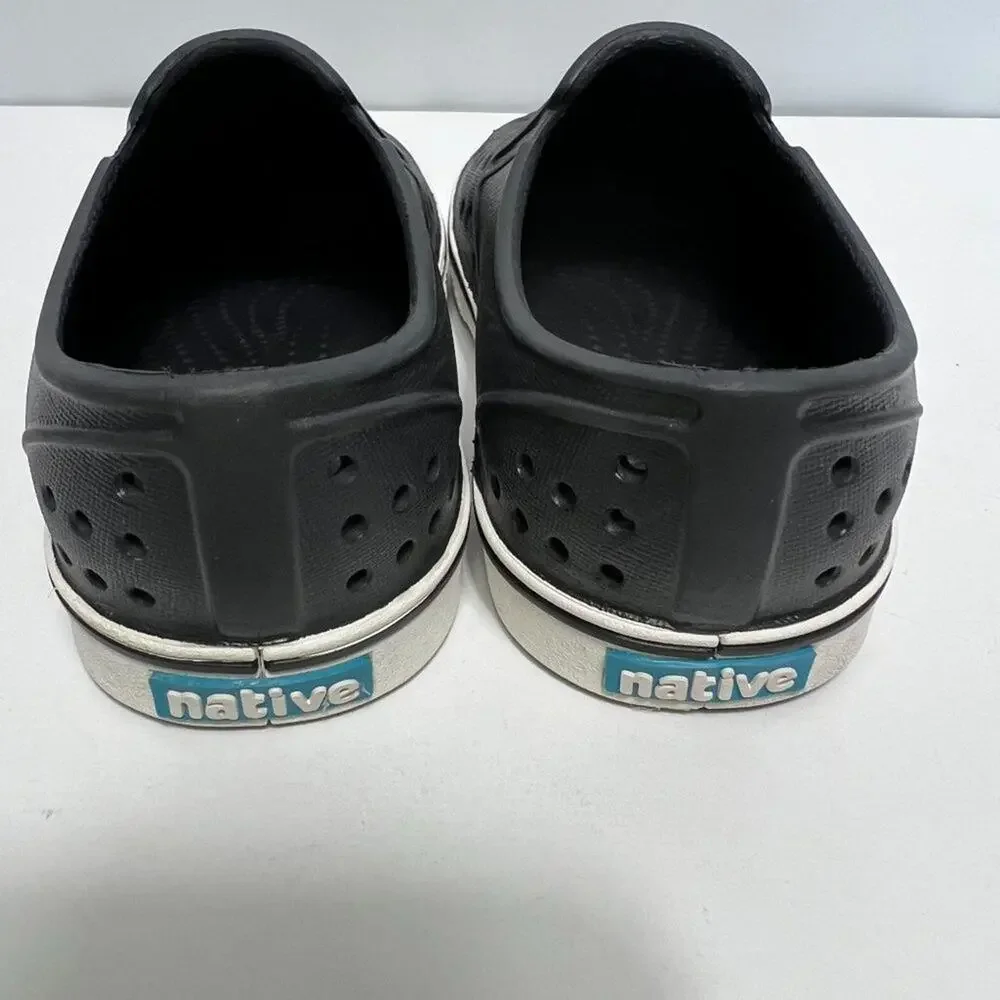 Native Jefferson Size C8 Black Breathable Durable Versatile Toddler Shoes